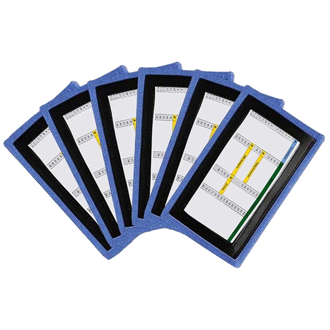 Playbook Wristband QB, Adult Playbook,3 Slots, 6 Pack