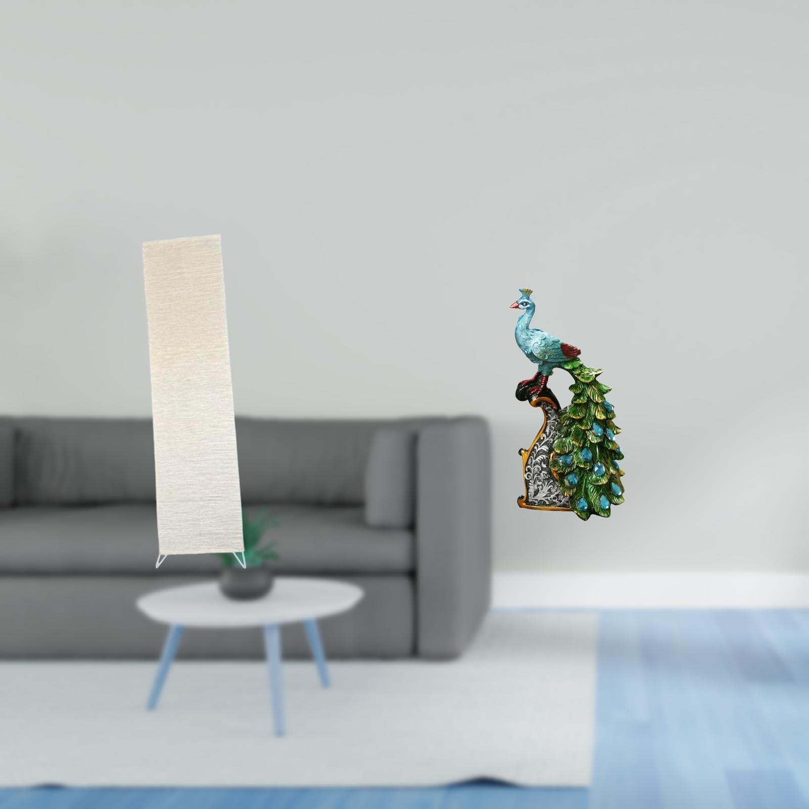 Enakshi® Living Room Lamp Shade with Elegant Peacock Statue Animal Sculpture Collection for Bedroom Office Bookshelf Home Decoration|Home & Garden | Lamps, Lighting & Ceiling Fans | Lamp Shades-image-28