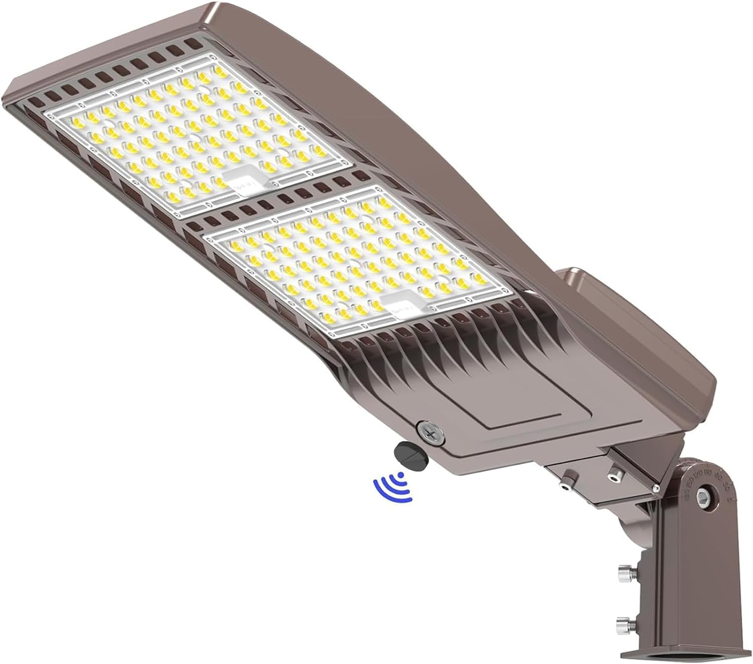 BBESTLED 320W LED Parking Lot Light with Dusk to Dawn 48,000LM, UL Listed Industrial Grade Shoebox LED Pole Light 5000K IP65 Waterproof Outdoor Commercial Area Lighting with Slip Fitter 100-277VAC