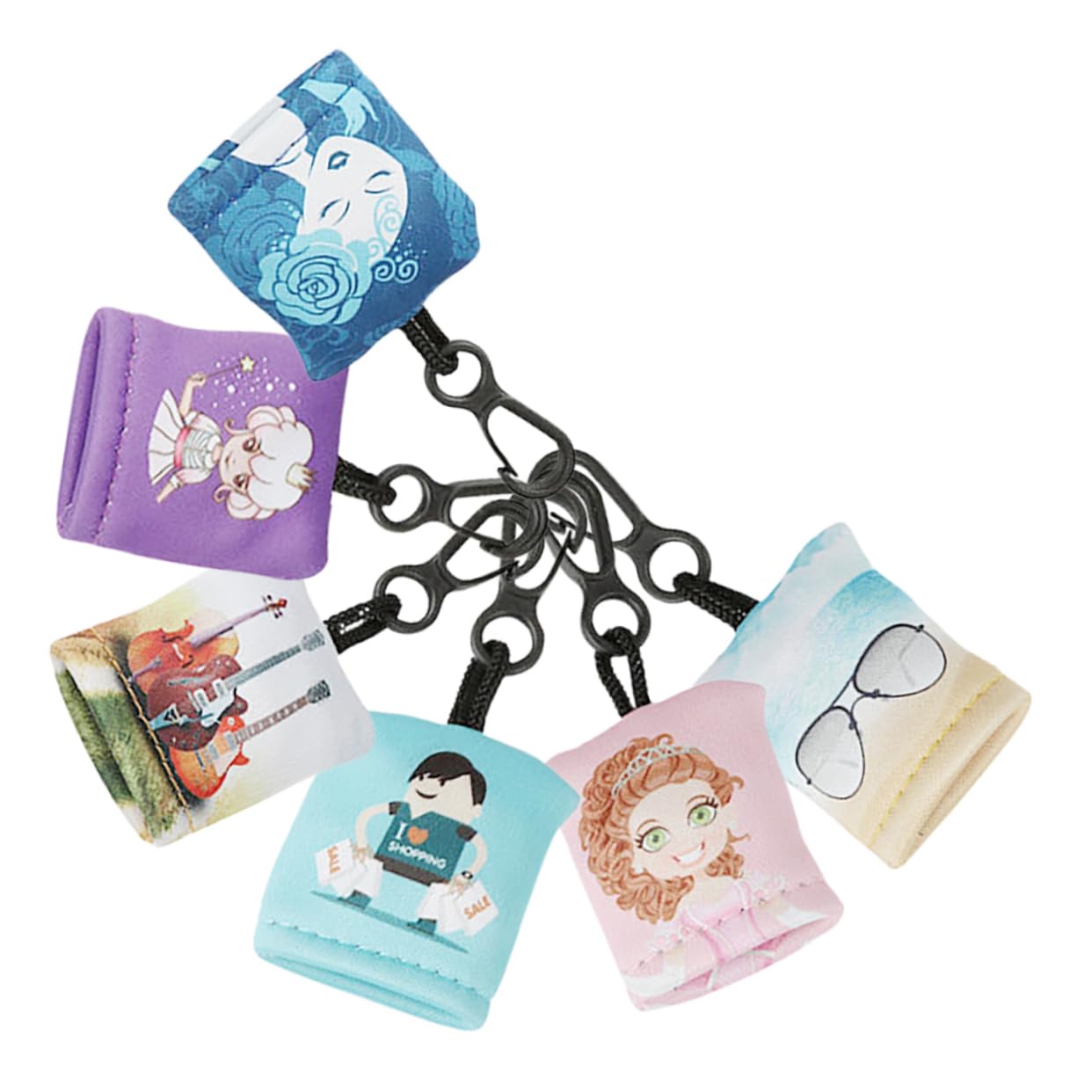 Didiseaon 30 Pièces Porte-Clés Chiffon Pour Lunettes Lingettes Nettoyantes Porte-Clés De Téléphone Suspendre Chiffon De Nettoyage Pour Lentilles Lingettes De Nettoyage Électroniques