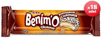 Eti Benimo Lokmalık Chocolate Biscuit 80 g x 18 Pieces
