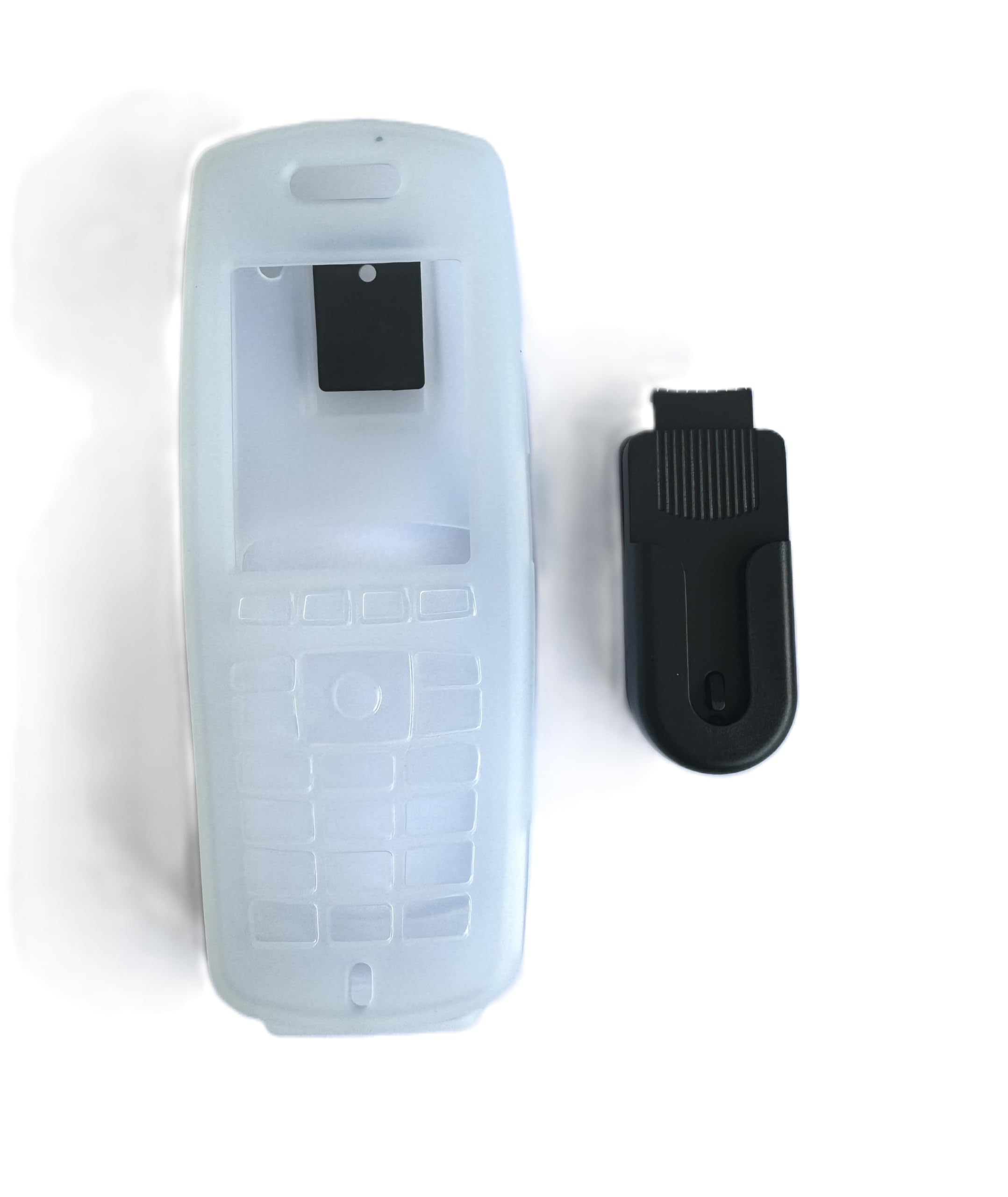 Silicone Case for Spectralink 8440 with Swivel/ratcheting Belt Clip *Improved* (Clear)