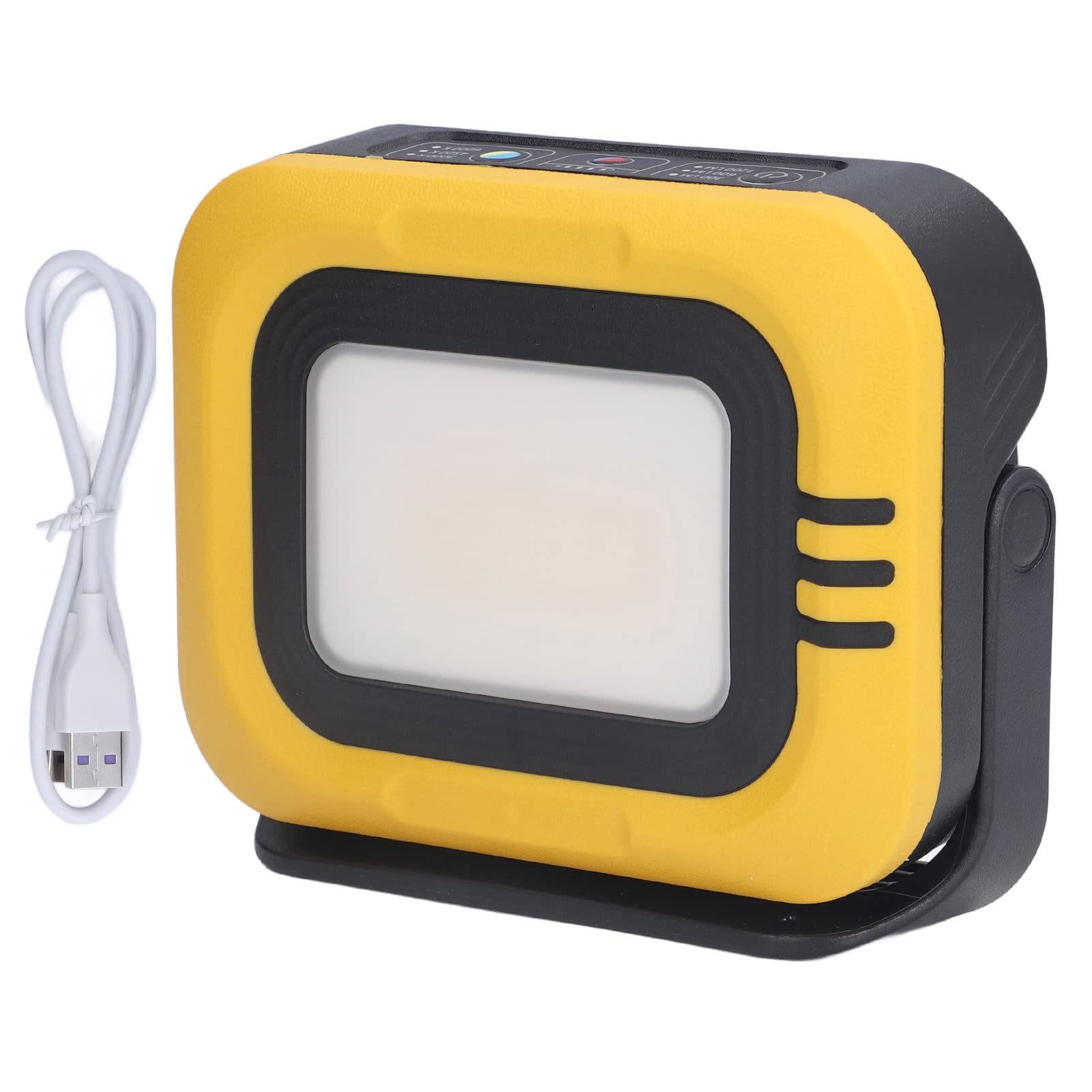 Tyenaza Portable Rechargeable LED Work Light, Multifunctional Solar Power Battery Powered Work Lamp