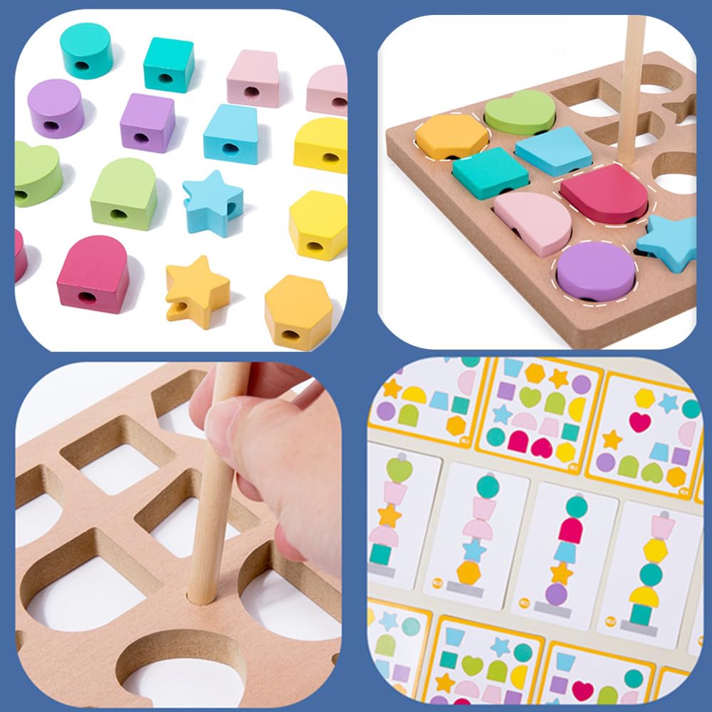 Color Sorting Toys Sensory Board Wooden Color Sorting Sticks Perfect ...