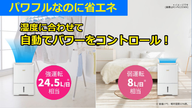 Amazon | 三菱電機 衣類乾燥除湿機 24.5L MJ-PV250SX-W コンプレッサー