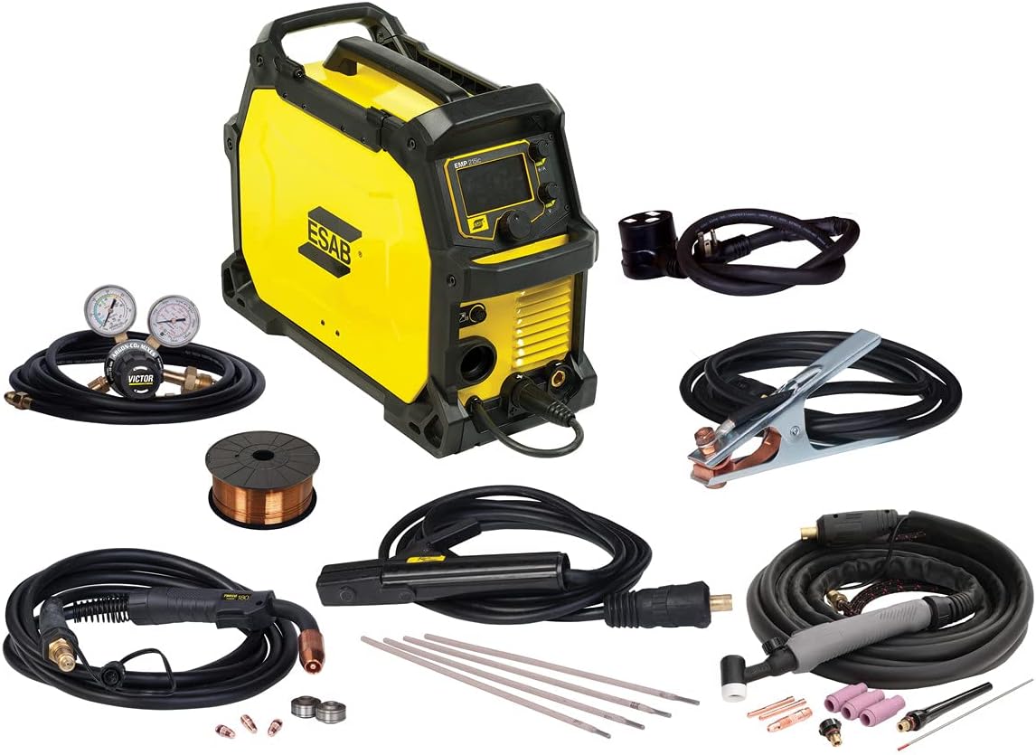 ESAB EMP215IC 120/230-Volt Dual Voltage Professional Grade MIG/TIG/Stick Welder ESAB EMP215IC 120/230-Volt Dual Voltage Professional Grade MIG/TIG/Stick Welder
