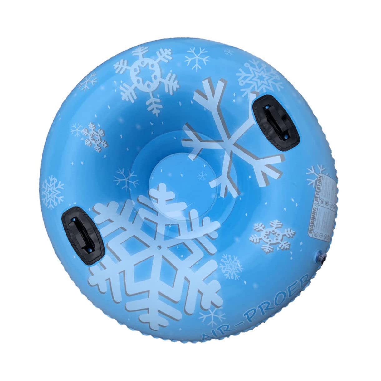 Ciambella da Neve Gonfiabile in Pvc Blu per Sport Invernali All'aperto | Snow Tubing, Tenuta All'aria Affidabile, Alta Resistenza All'usura, Pieghevole e Antistrappo