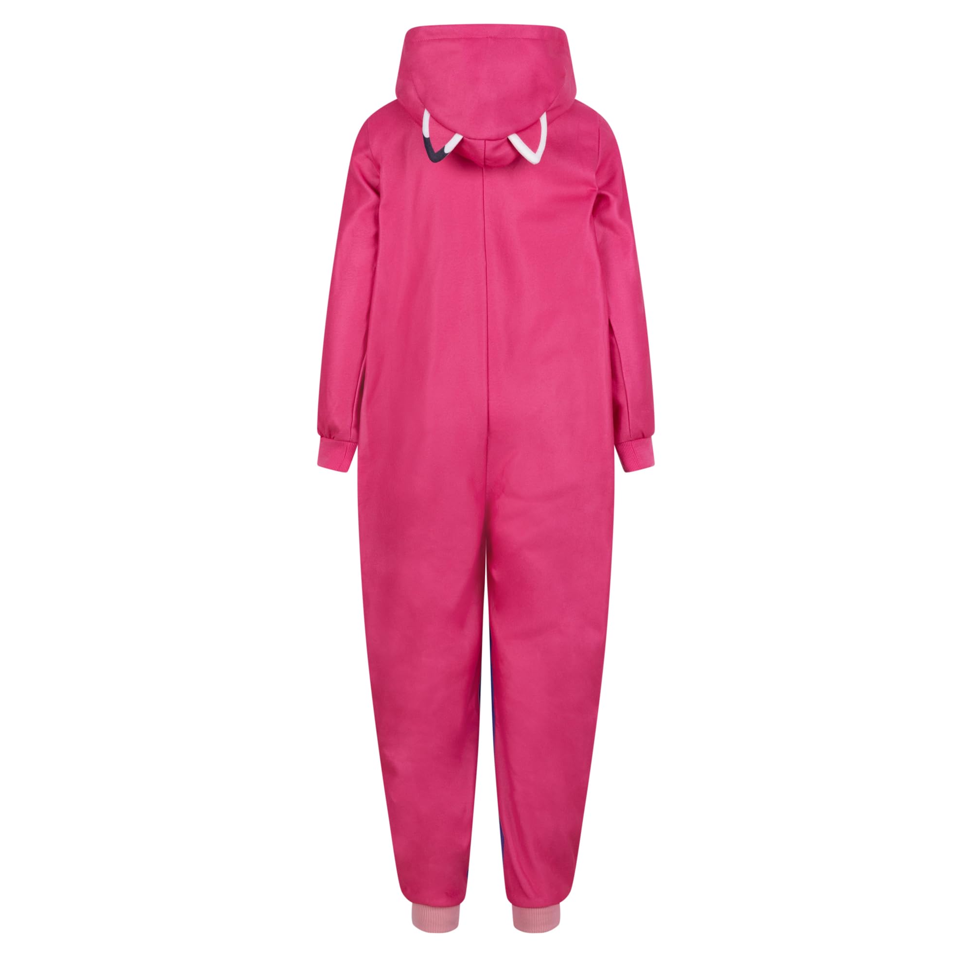 Gabby's Dollhouse/Gabby et la Maison Magique 100% Polyester Combinaisons à Capuche pour Filles Combinaison en Polaire, Pink, Rose