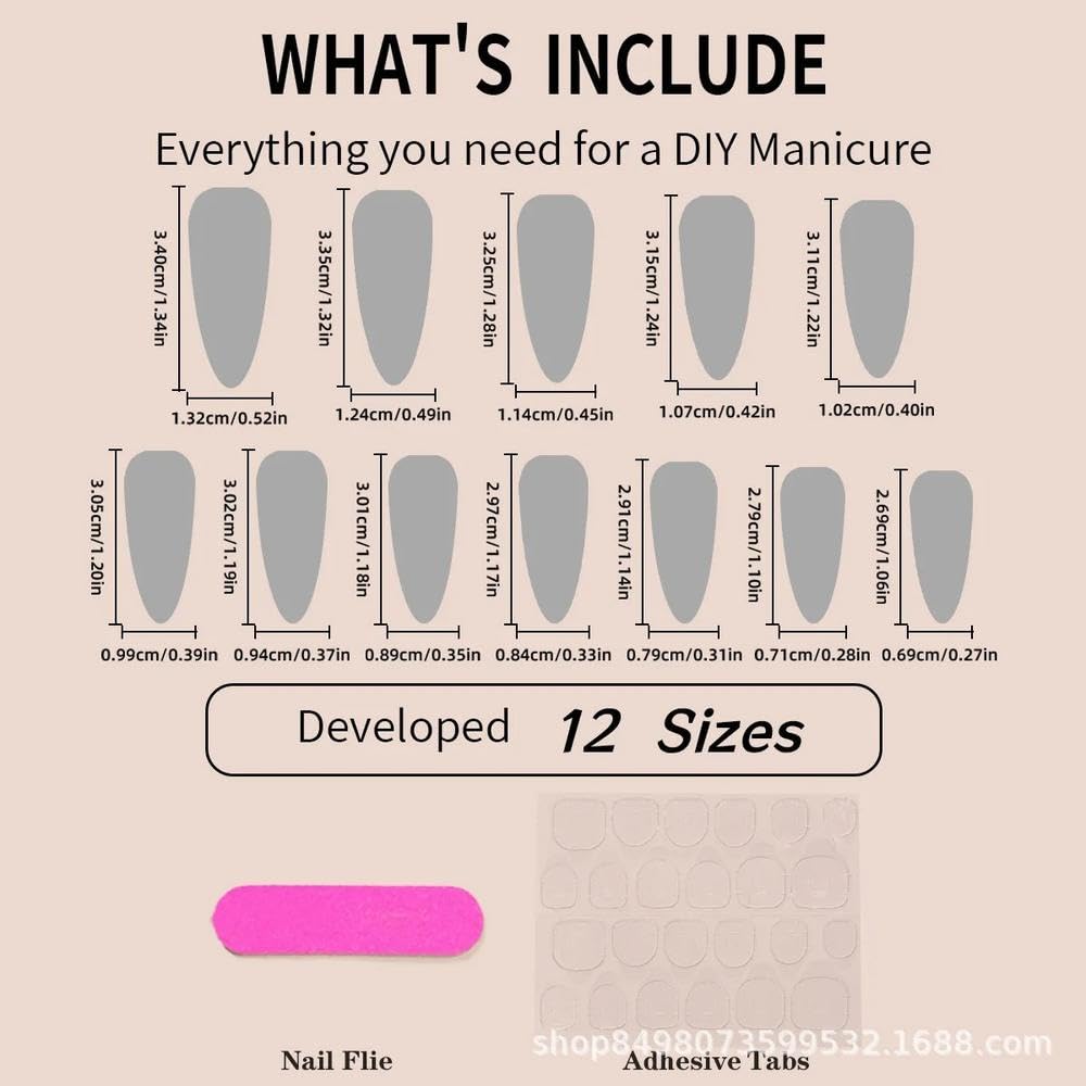 24pcs Nude Pink Fake Nail Patches Full Cover Long Pointed Shape Pure Color Press On Nails Manicure Decorations(Y11)