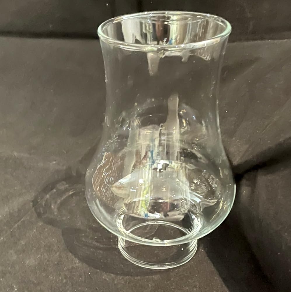 Cilindro in vetro senza fondo trasparente, diametro inferiore base 5,4 cm, altezza base 2 cm, altezza totale 14,5 cm, diametro più largo 9 cm, diametro superiore 7 cm
