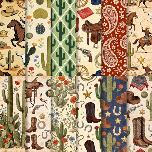 Papier scrapbooking Western Cowboy pour sublimer vos souvenirs de vacances et de fêtes