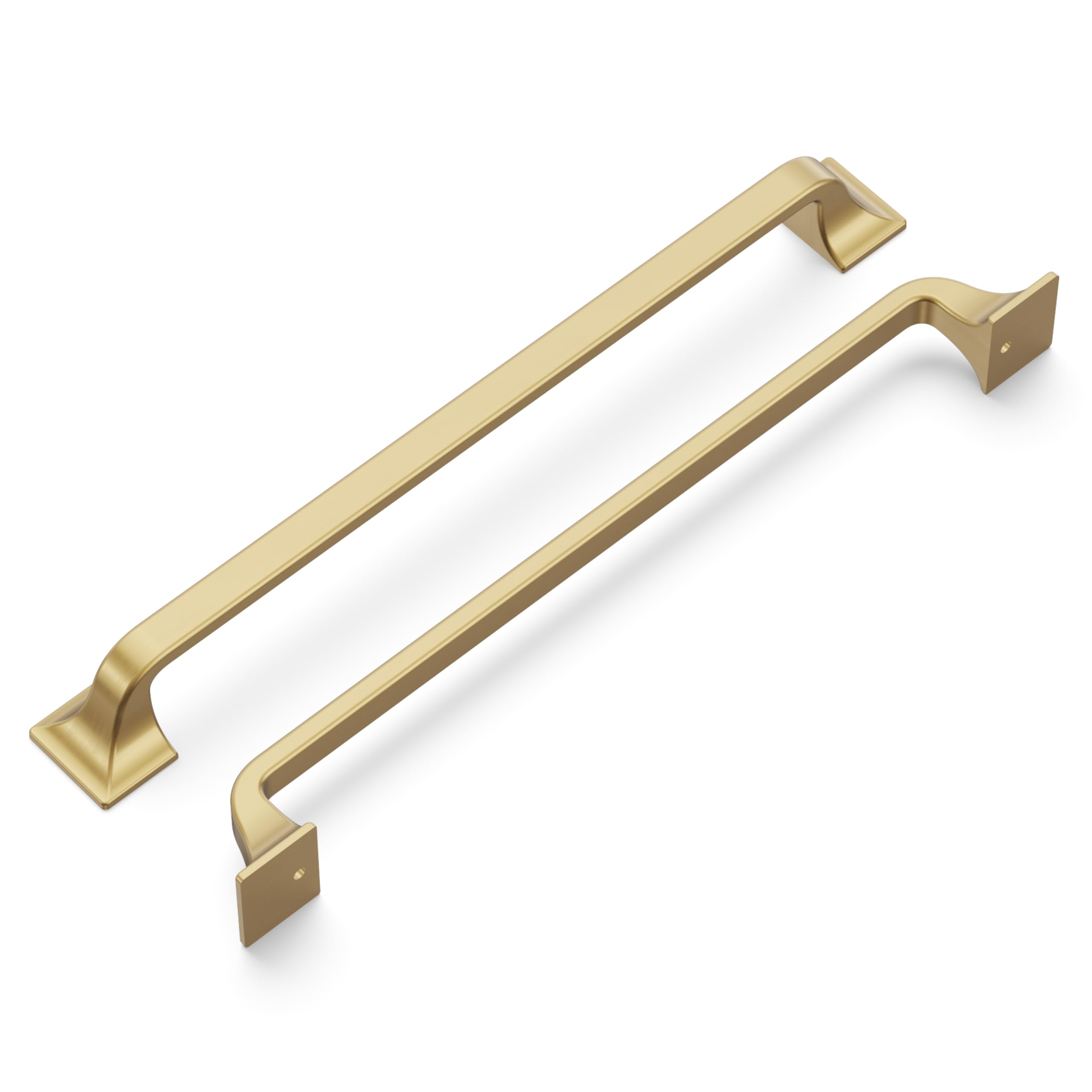 Hickory Hardware Mutfak Dolabı Kulpları, Mutfak Dolabı Çekmeceleri için Çekmece Çekmeceleri, Şifonyerler, Banyo Donanımı, 8-13/16 İnç Delik Merkezi (224mm), Şampanya Bronz, Forge Koleksiyonu