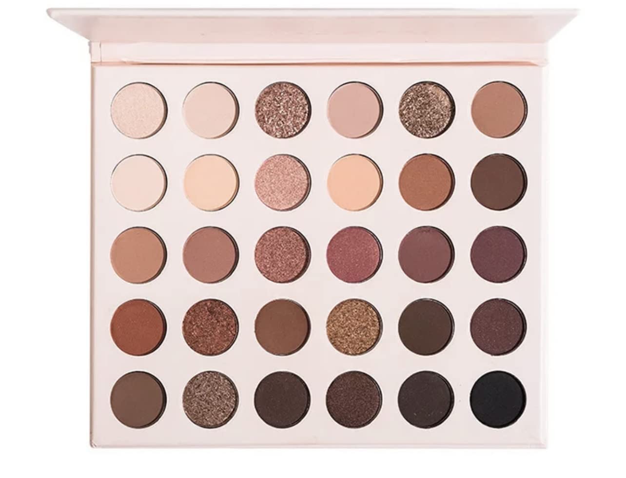 Deeply Pigmented 30pcs Eyeshadow Shades +Ultra Blendable Mattes and High-Shine Shimmers – Up to 14-Hour Wear + Natural Colors Make Up Eye Shadows Cosmetics Palette