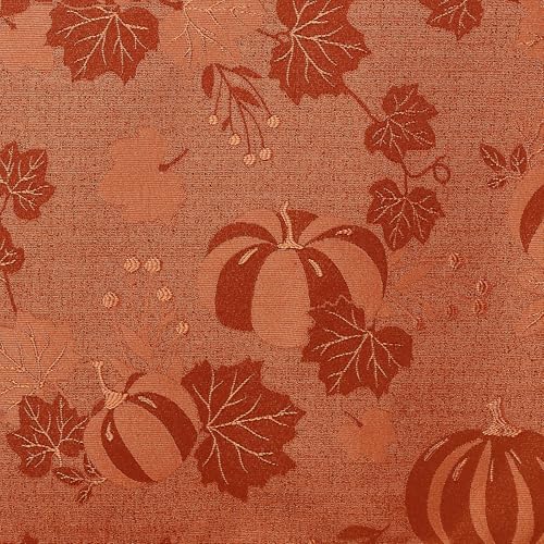 Smiry THZB012 Fall Table Runner, 13X72 Inch Autumn Pumpkin Damask Table Runner thumb #7