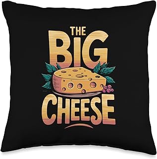 The Big Cheese Typography Throw Pillow