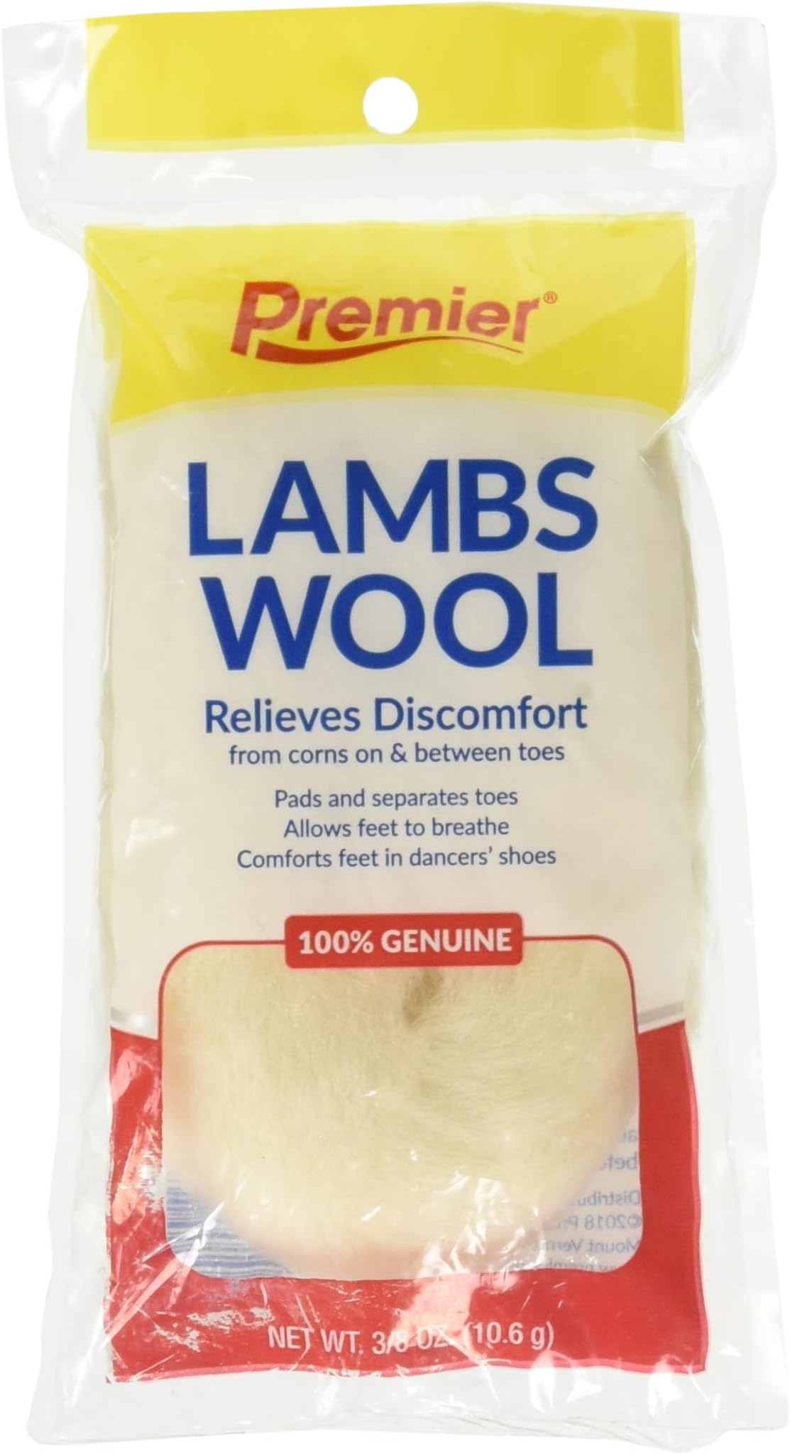Premier Brands of America Lambs Wool 3/8 oz