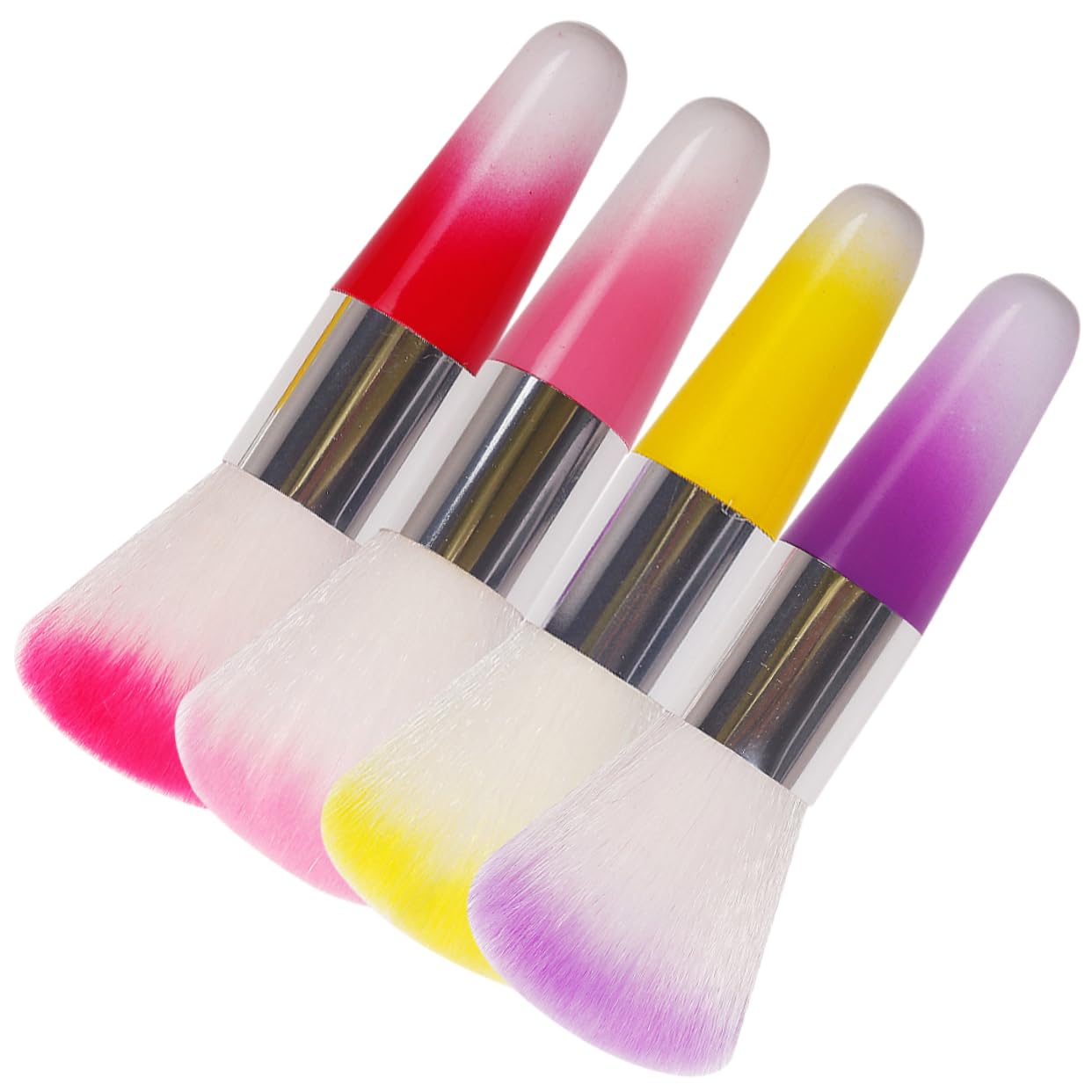 MAGICLULU 16 Pezzi Pennello Per Manicure Pennello Per Fard Per Cipria Per Trucco Multifunzione Per Trucco Portatile Per Pulizia Multifunzionale