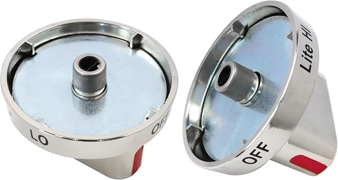 DG64-00472A/B 2Pcs Stove Knobs for Sam-Sung Replaces DG64-00347A/B, DG64-00473A/B, DG68-00101B, DG94-01431A, AP5325363, AP5949480, EAP4241101, PS4241101, PS10058981