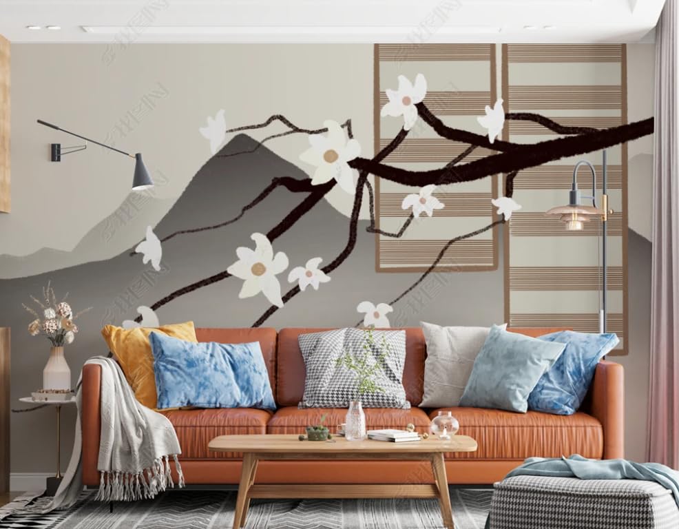 Fleur de magnolia poster geant mural salon et papier peint intisse