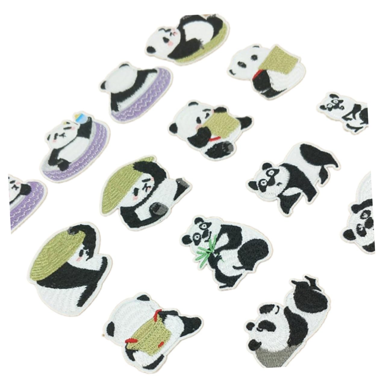 NUOBESTY 42stücke Cartoon Panda Patches Bestickte Applikationen Für Zum Aufbügeln Oder Aufnähen Kleidung Taschen Jeans Und Mehr Für Kreative Bastelprojekte
