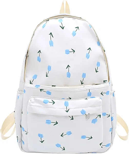 Nylon Backpack Lightweight Travel Daypack Rucksack Laptop Backpack 211lightblue