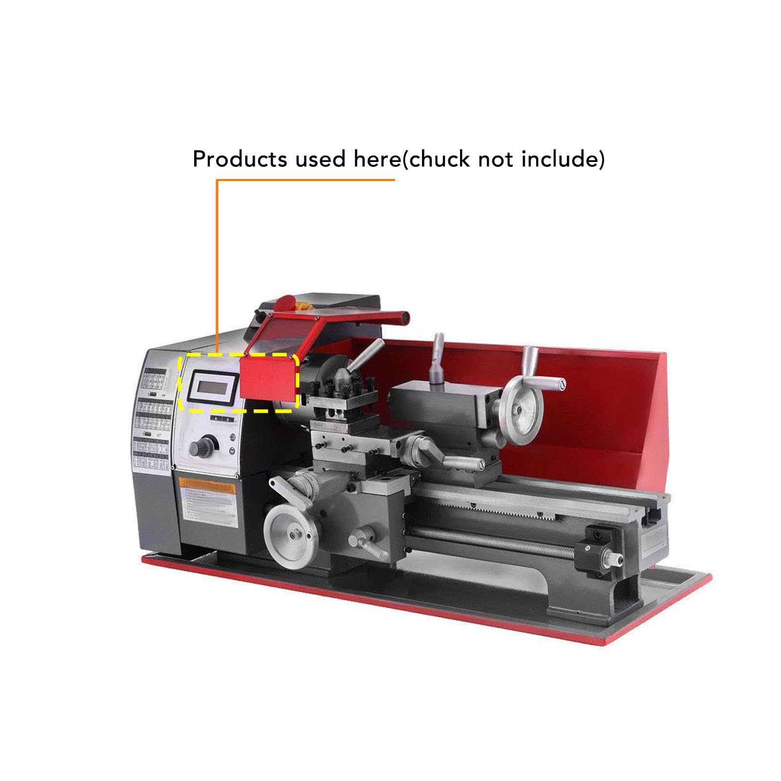 Eje de torno Xtevu, eje de acero de acero de diámetro de 20 mm, eje de reemplazo para torno MX 180D, husillo de herramienta para 7x12 8x14 180 Máquina, ensamblaje de torno de metal