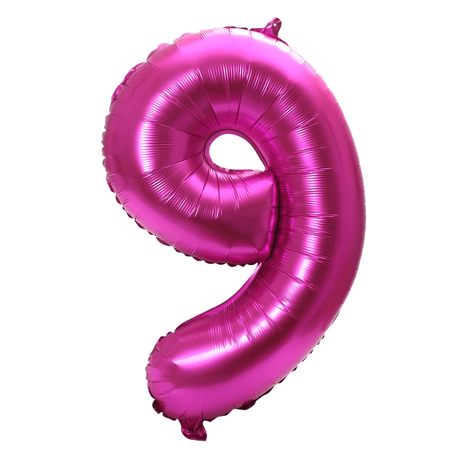 YPSelected 32 Inch Large Foil Helium Number Balloon Birthday Wedding Party 0-9 (Rose Red, 9)