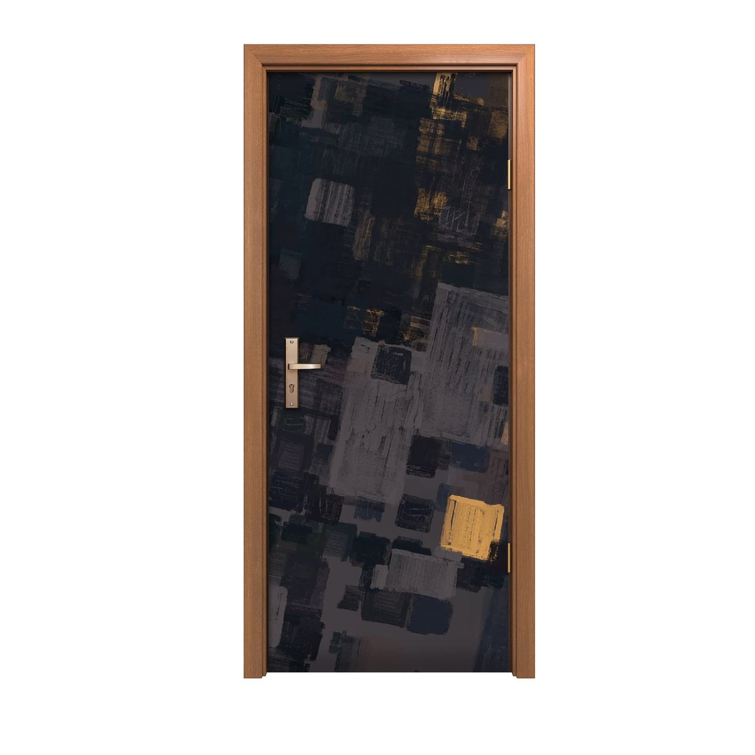 Autocollant de porte design d'intérieur haut de gamme décoration murale ville aérienne