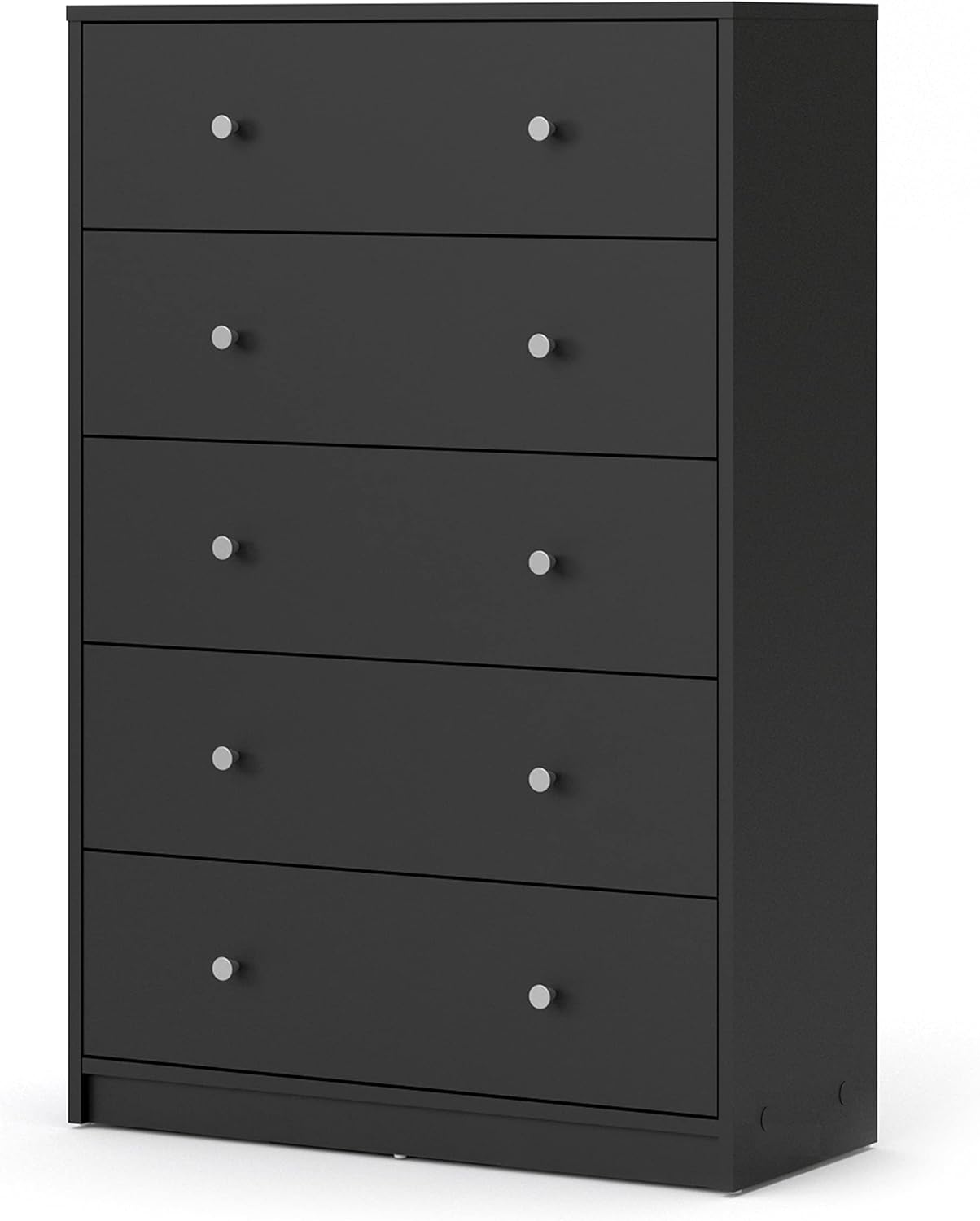 Tvilum Portland 5 Drawer Chest - Black