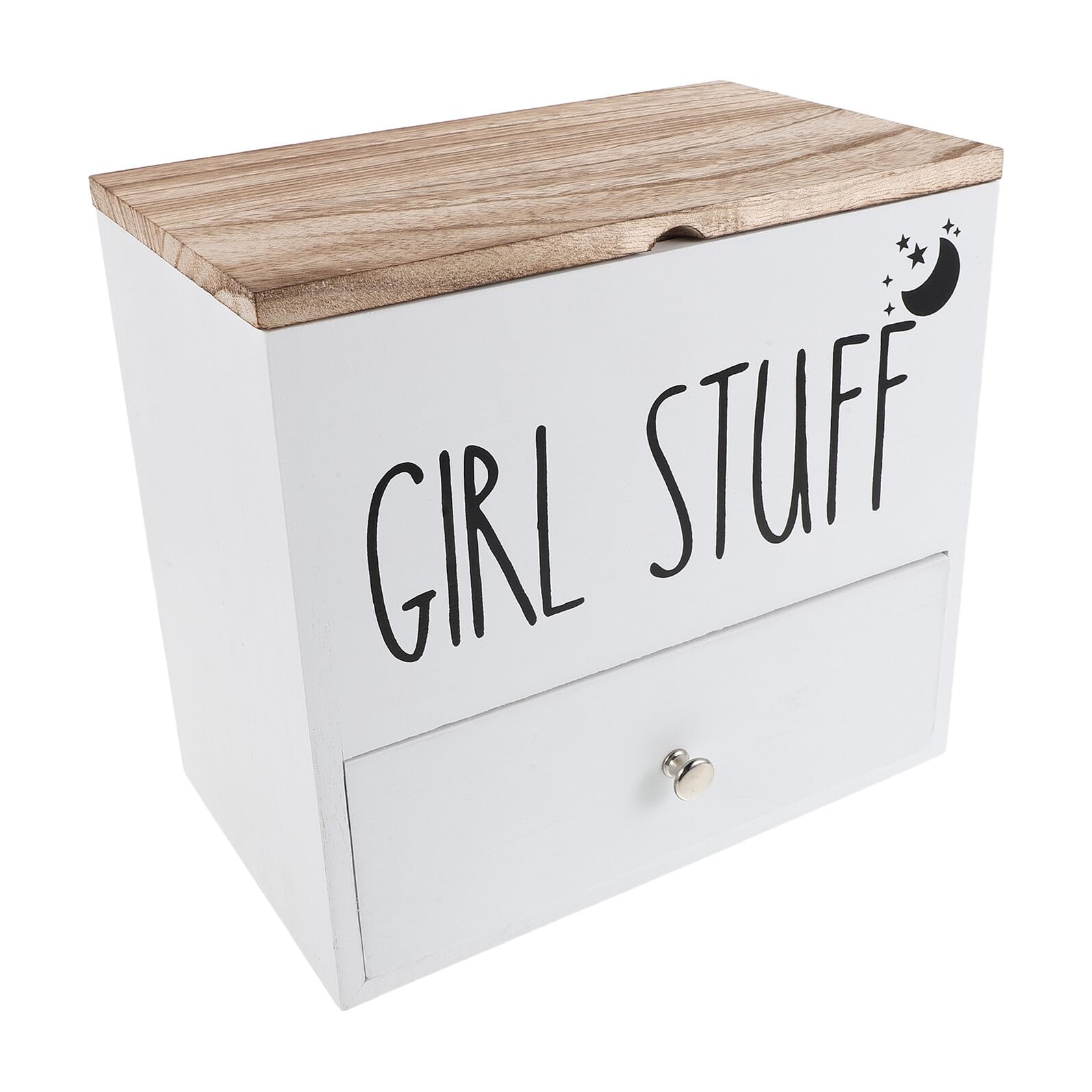 Housoutil Tamponhalter mit Deckel Feuchtigkeitsgeschützter Damenhygiene Organizer Weiß Aufbewahrungsbox für Badezimmer mit Großem Fassungsvermögen und Platzsparendem Design