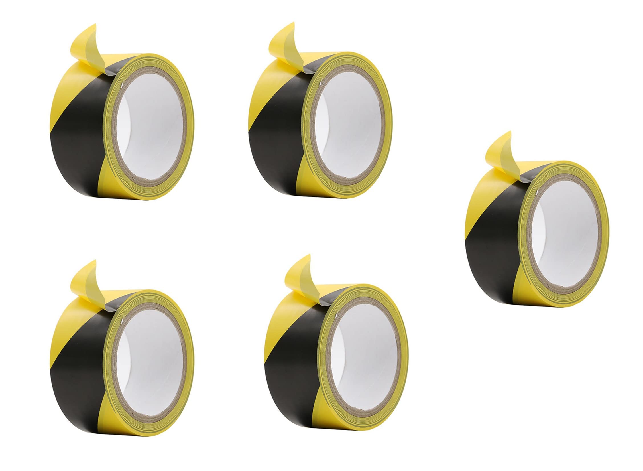 Bellveen®Tapes Zebra Floor Marking Tape (Yellow/Black, 48MM x 30Meters)| Pack of 5 (B0BY51G96M) Amazon Price History, Amazon Price Tracker