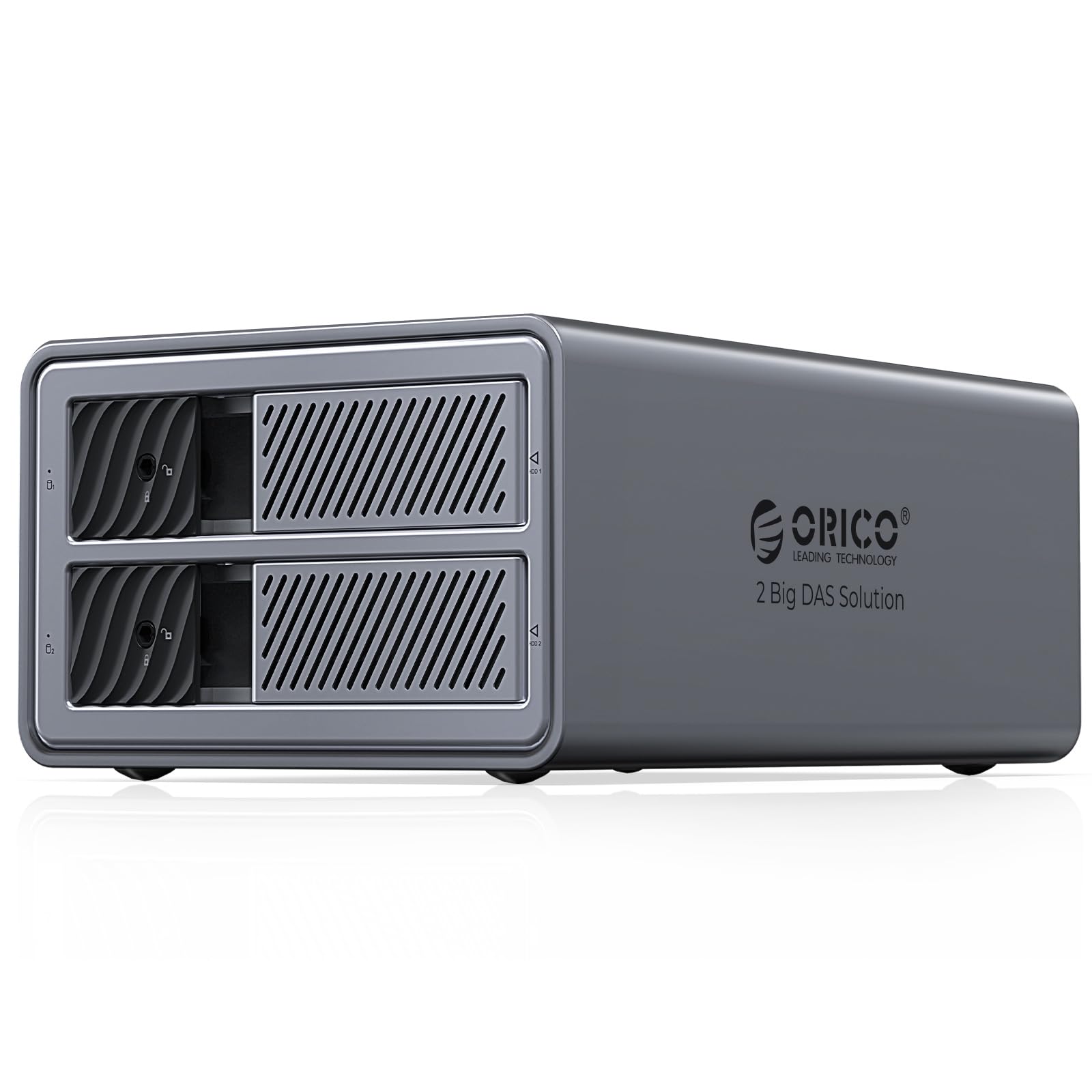 orico raid hard drive enclosure per due dischi rigidi con sostenimento fino a 44 tb e modalità raid 0/1/jbod/clear