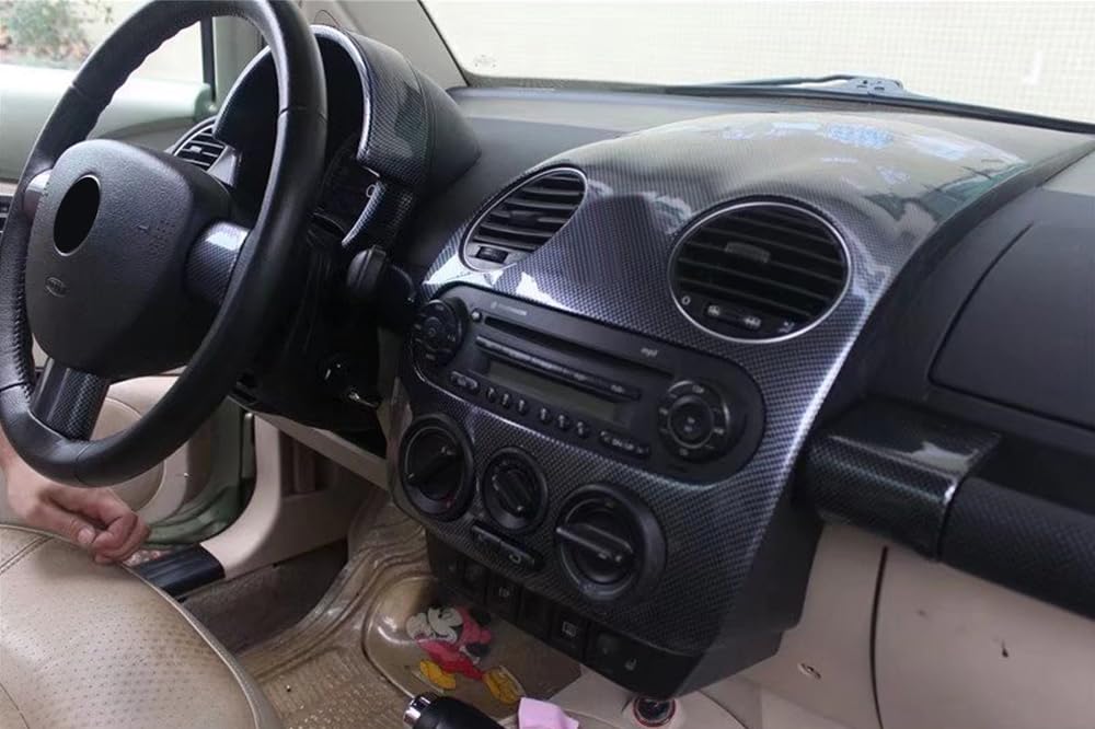 für New Beetle 9C 1998-2010 Interieur Armaturenbrett Dekor ABS Kunststoff (Typ ohne Schalter)