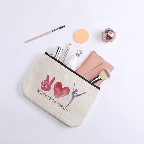 Miniatura 6 de Bolsa de maquillaje de gimnasia inspiradora para amantes de la gimnasia, regalo de cumpleaños para ella, entrenadora de atletismo, amiga, hermana