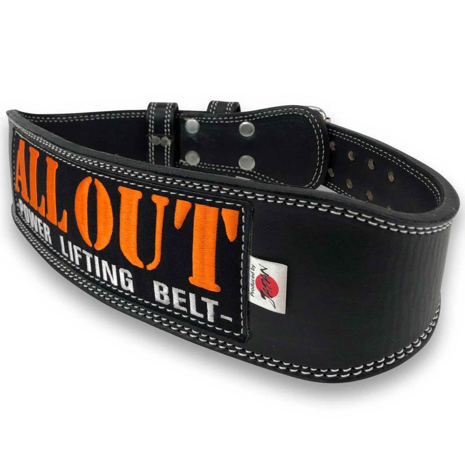Amazon | ALLOUT 【横川尚隆選手愛用】 本革トレーニングベルト パワー