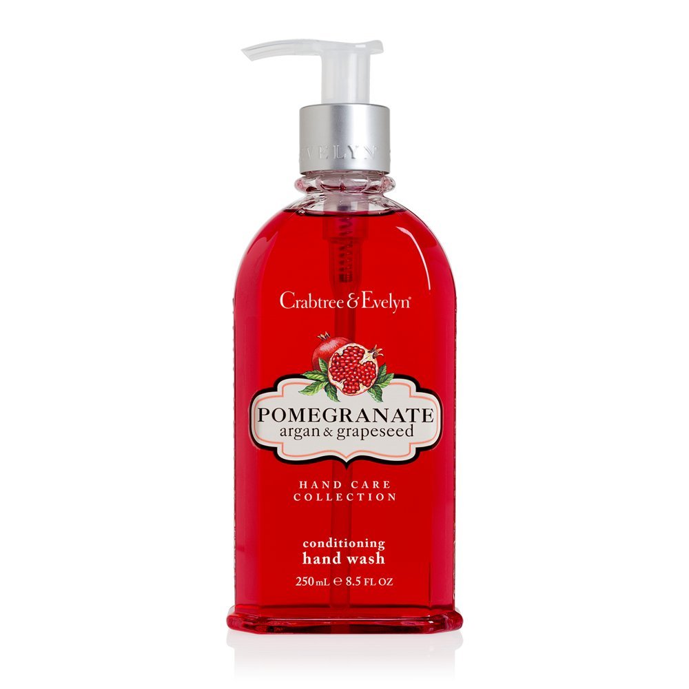 Crabtree & Evelyn Conditioning Hand Wash, Pomegranate Argan And Grapeseed, 8.5 Fl Oz