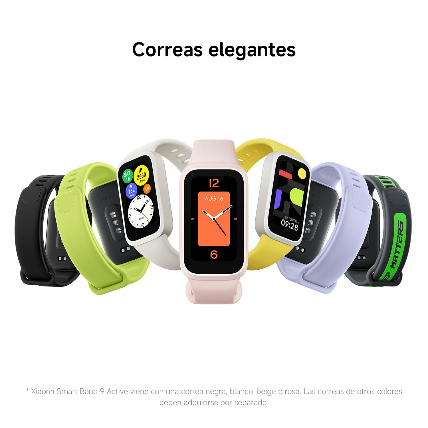 XIAOMI Smart Band 9 Active Pulsera de Actividad 1,47" 60 Hz 5ATM Negro