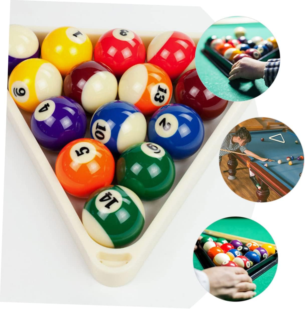 2pcs Pool Balls Rack Billiards Triangle Table Pool Balls Holder Billiard Rack Room