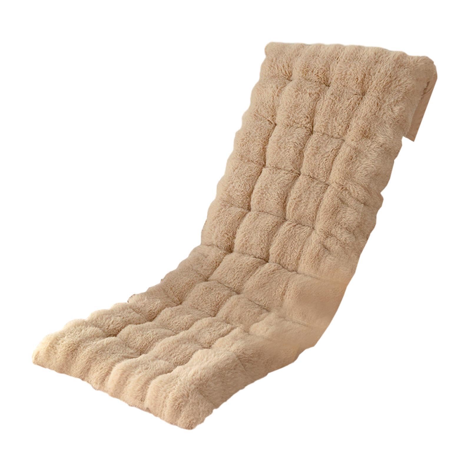 TWISAXC Plush Integrated Patio Cushion Seat Providing Comfort While Using Lounge Chair Cushion For Outdoor Spaces Reclining Chair Cushions Thickened Lounger Pad