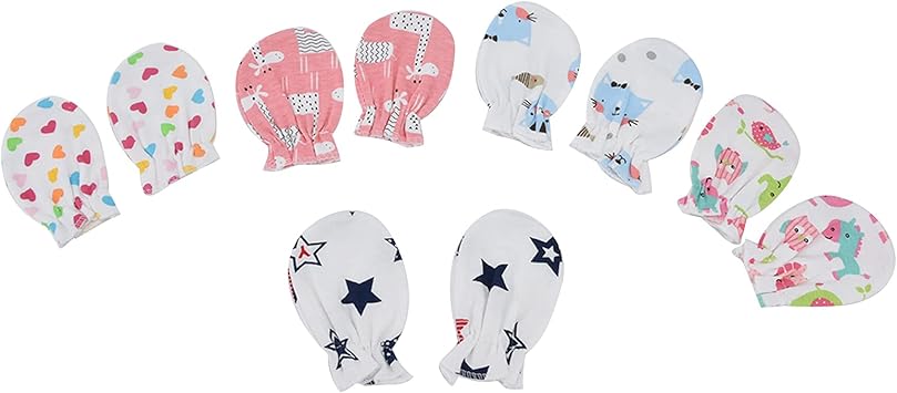 RUIRUIY Baby,Clothing,Baby Boys 0-24m,Accessories,Gloves & Mittens RUIRUIY 5 pairs of baby mittens baby gloves made of cotton as newborn gloves, no scratch mittens gloves baby gloves no scratch gloves for boys girls(Fäustlinge)