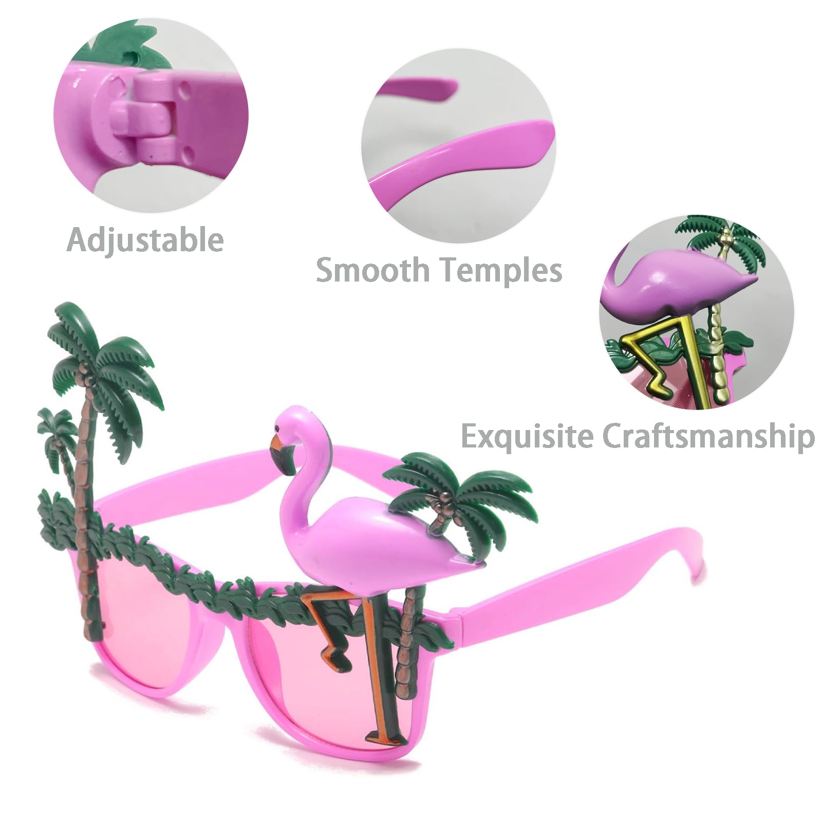 9 Paia Occhiali Festa Hawaiana Party Adulti,Occhiali Divertenti Sole Decorazioni Hawaii Feste,Gadget Festa Adulti Accessori Spiaggia,Feste Estive Occhiali Strani Sole Pool Party