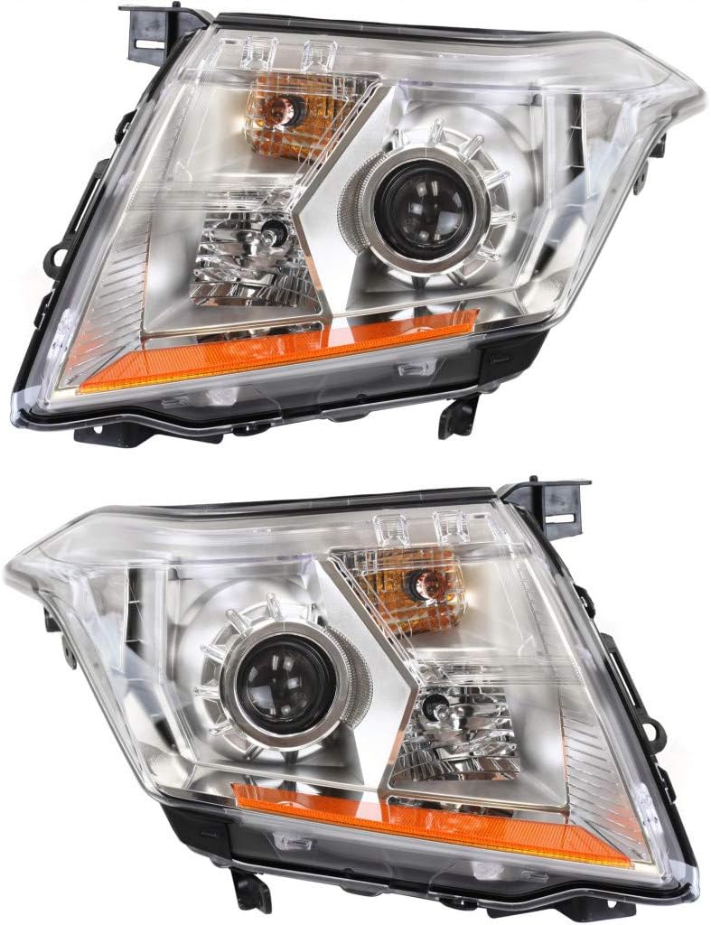 For 2010-2013 Cadillac SRX Headlight Driver and Passenger Side DOT Certified w/Bulbs GM2502345 GM2503345 | 22853872, 22853873