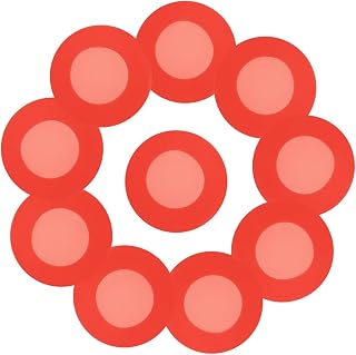 Ciieeo Cubierta Protectora De Silicona Para Estetoscopio De Funda De Cabezal Portátil Para Estetoscopios Accesorios Para Médicos Y Estudiantes De Color Rojo 10 Piezas*3