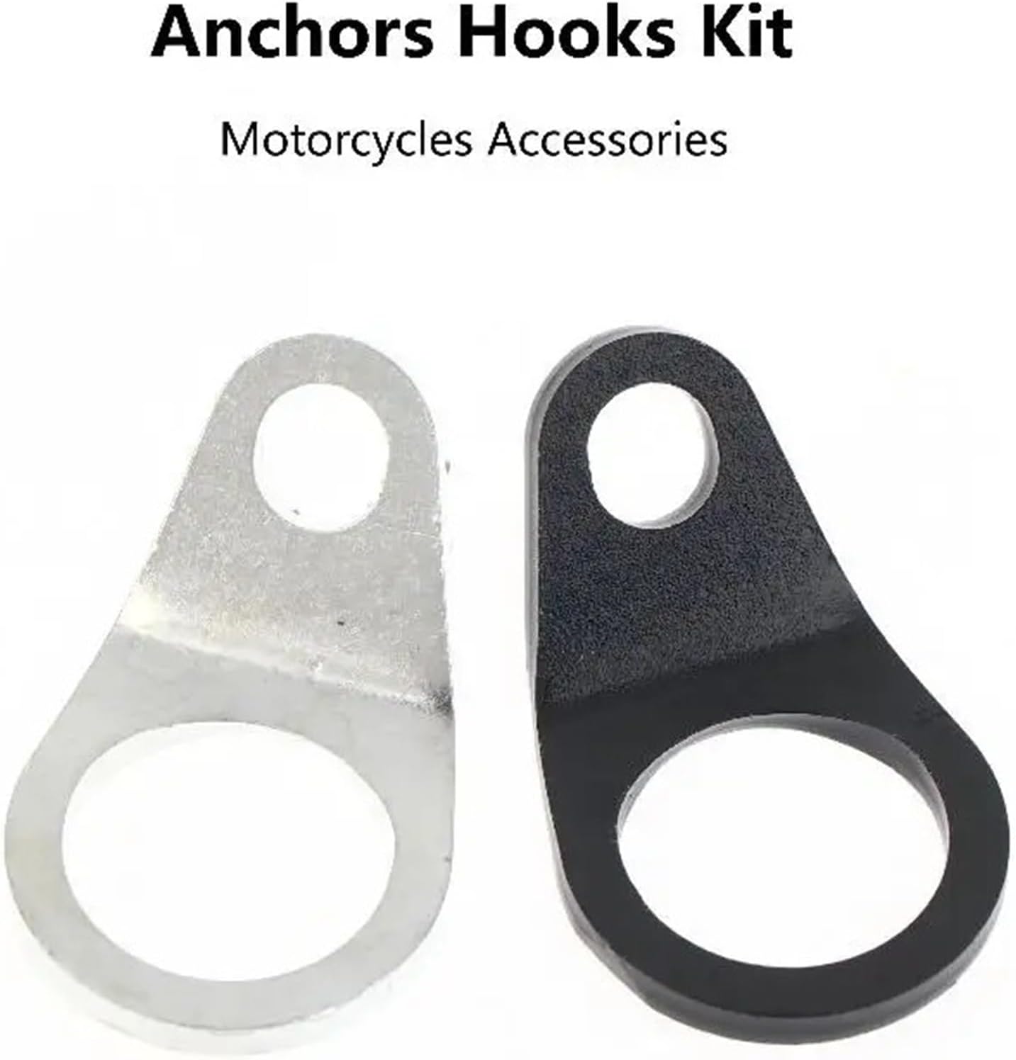 4Pcs Universal Motorcycle Trailer Hooks – Heavy-Duty Anchor Kit with Rope Buckles