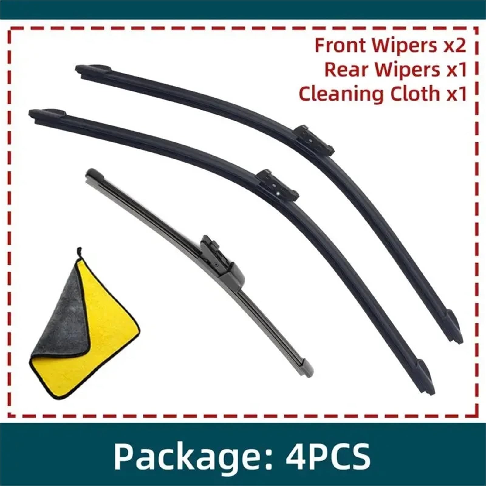 Limpiaparabrisas De Coche Compatible Con VW Para Golf 7 Para MK7 Para Hatchback 2012-2018 Limpiaparabrisas De Coche Traseros Goma Suave Parabrisas Delantero Automático 26"+18"+11"
