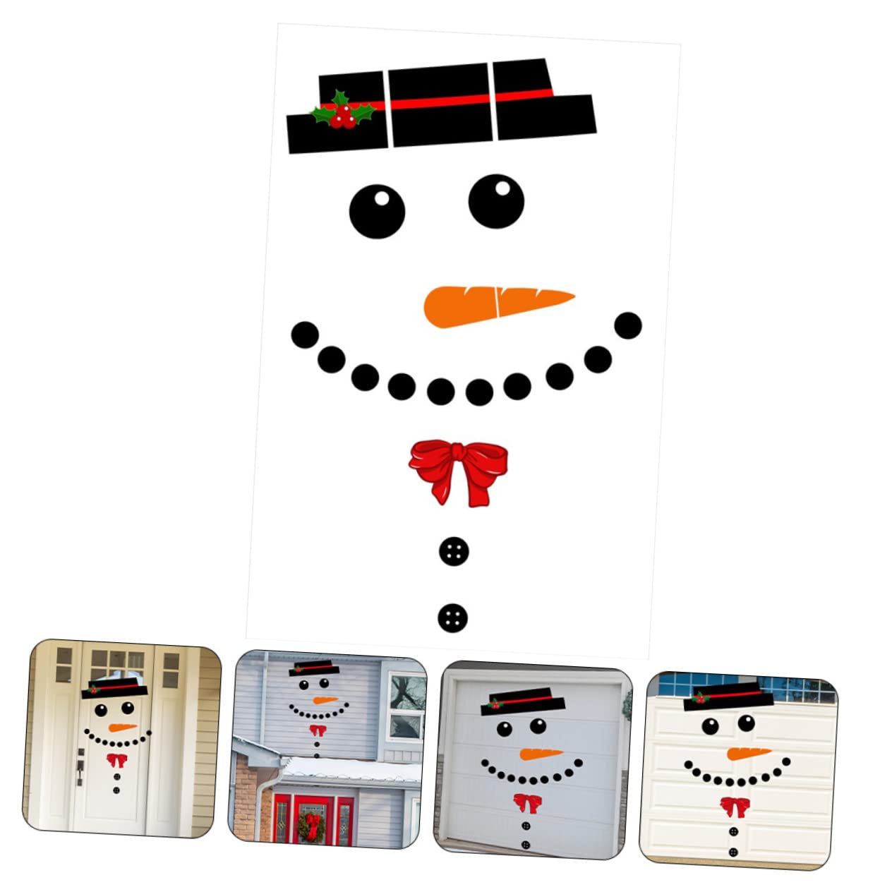 HANABASS 3sets Sticker Natalizio Per Finestre Con Tema e Pupazzo Di Adesivo Decorativo Per Porte e Vetrine Per Feste Di Natale e Inverno Facile Da Applicare e Rimuovere Di Alta Qualità