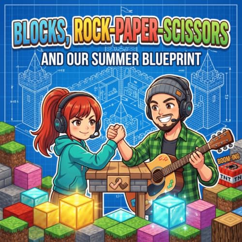 Minecraft with the Kids! The Summer Memories in "Blocks, Rock-Paper-Scissors, and Our Summer Blueprint"