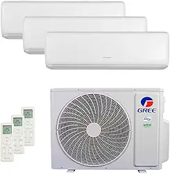Ar Condicionado Tri Split Gree Inverter G Max 30.000 Btus (3x Hi Wall 9.000) Quente e Frio 220v R-32