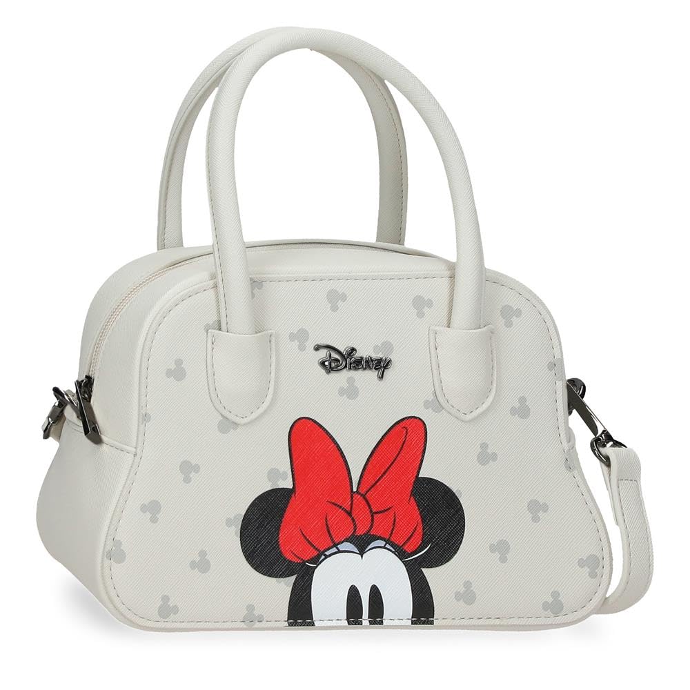 Joumma Disney Bowlogue Minnie Bolso Beige 22,5x14,5x9,8 cm PU y Polyester