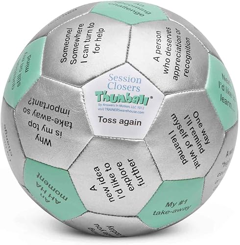 Miniatura 13 de Trainers Warehouse Colección Thumball de 6 pulgadas, 32 indicaciones para conversación, formación de equipos, relación y entrenamiento